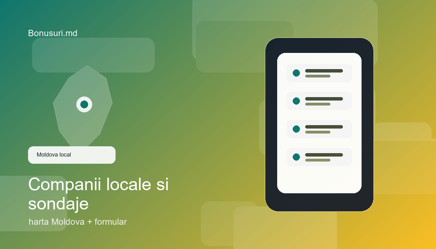 Cum pot companiile locale sa publice taskuri utile pe Bonusuri.md